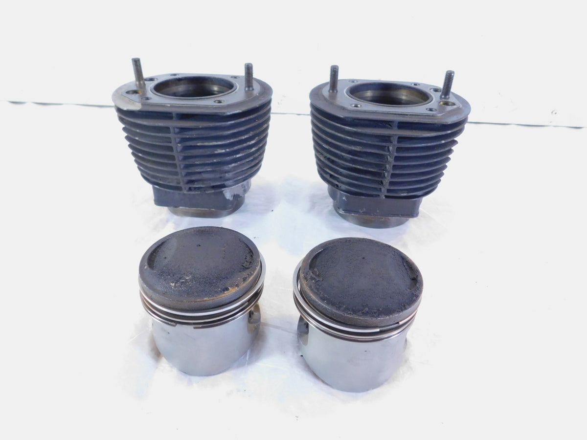 1977 1978 1979 1980 BMW Airhead R80 Engine Motor Cylinder Barrel Jugs w/ Pistons - C3 Cycle