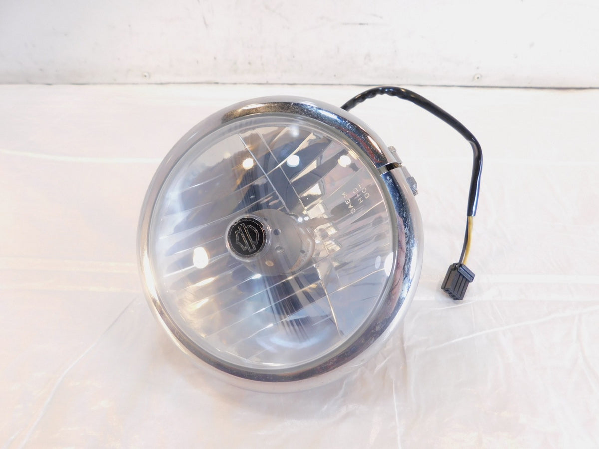 Harley Davidson Dyna Low Rider V-Rod Black Headlamp Headlight & Bucket Housing - C3 Cycle