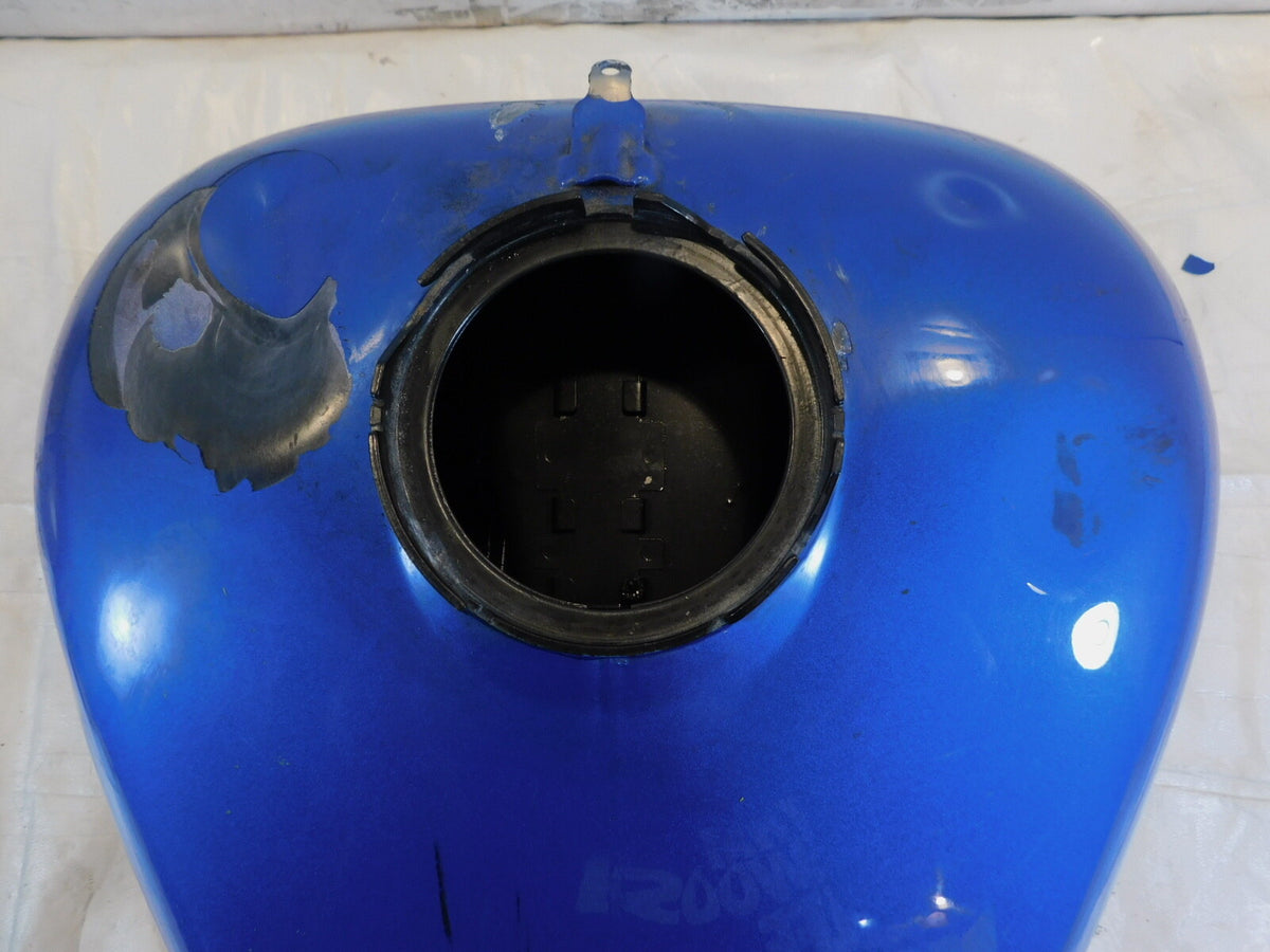Harley Davidson Road Street & Electra Glide Blue Fuel Gas Petrol Tank - Dented - C3 Cycle