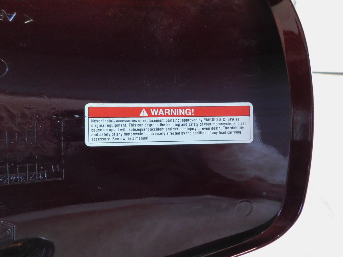 Piaggio Vespa LX LXV 50 125 150 Red Glove Glovebox Compartment Door Fairing - C3 Cycle