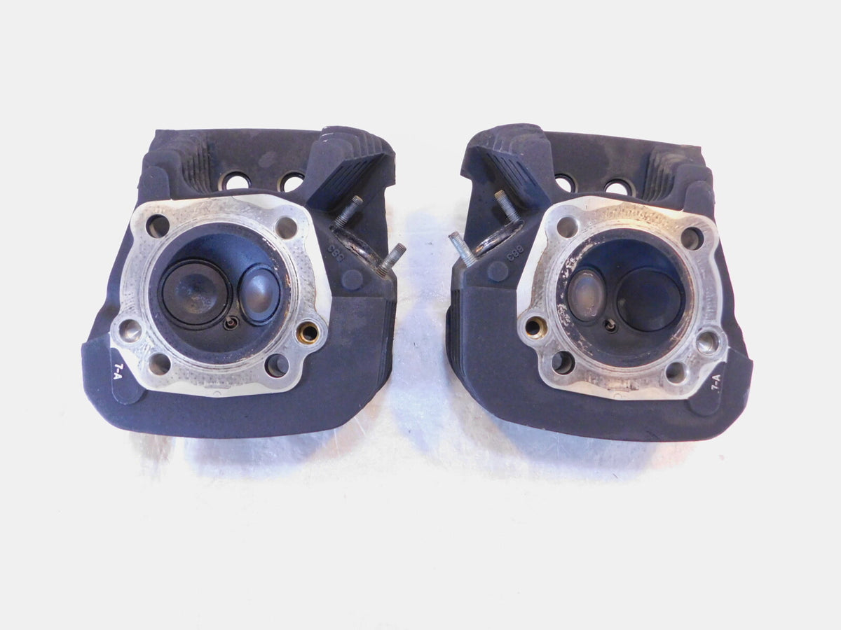 2009-2022 Harley Davidson Sportster 883 Iron Black Cylinder Heads w/ Valves - C3 Cycle