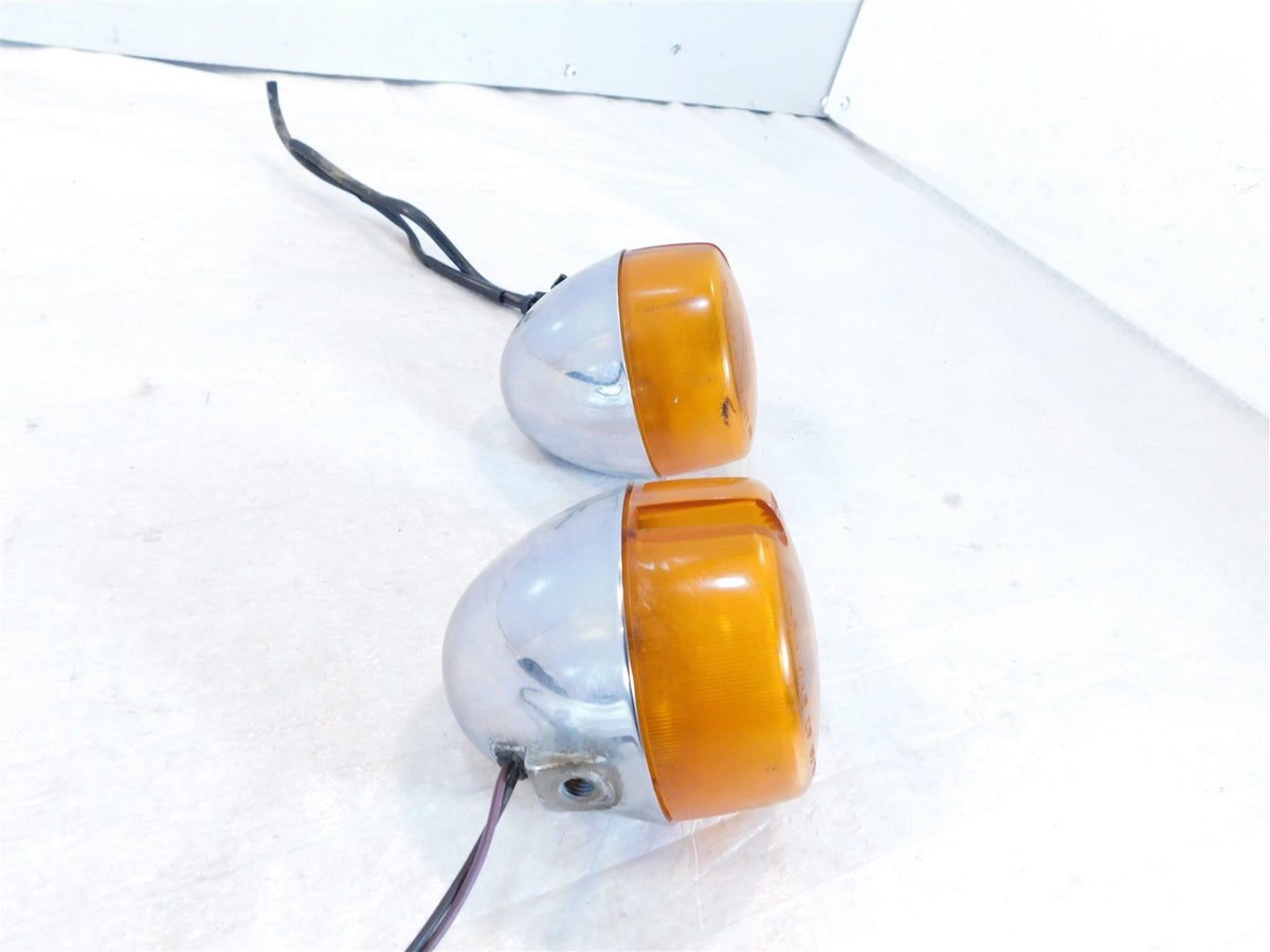 Harley Davidson Sportster Dyna & Softail Chrome Rear Turn Signal Indicators - C3 Cycle