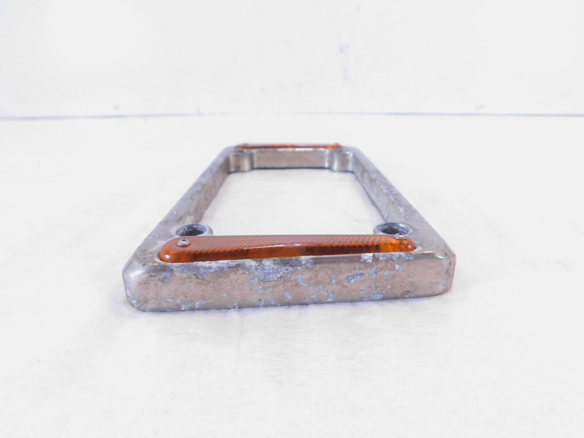 1993-1998 Harley Davidson Dyna Wide Glide Polished License Plate Bracket Trim - C3 Cycle