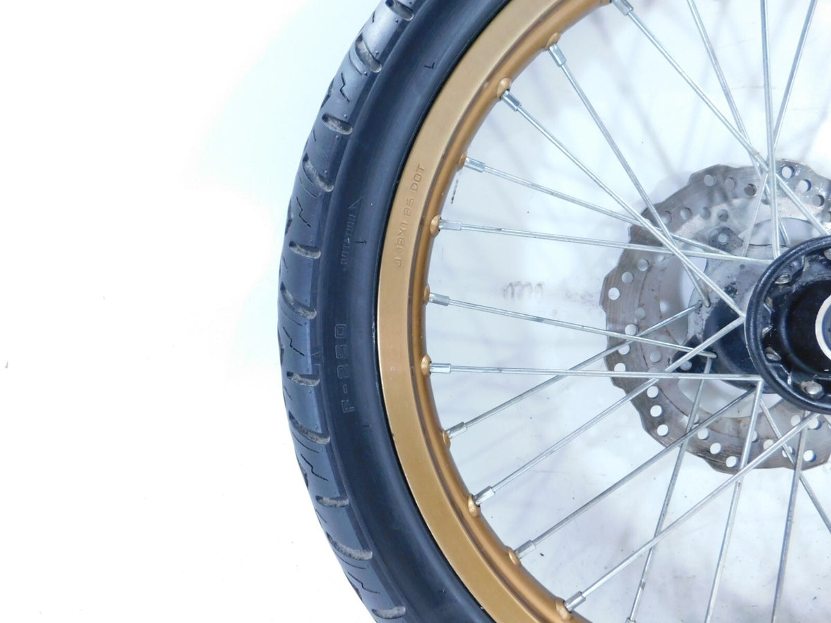 2012 Zero Motorcycle XU Spoked Laced Wire Front Wheel Rim w/ Tire & Brake Rotor - C3 Cycle