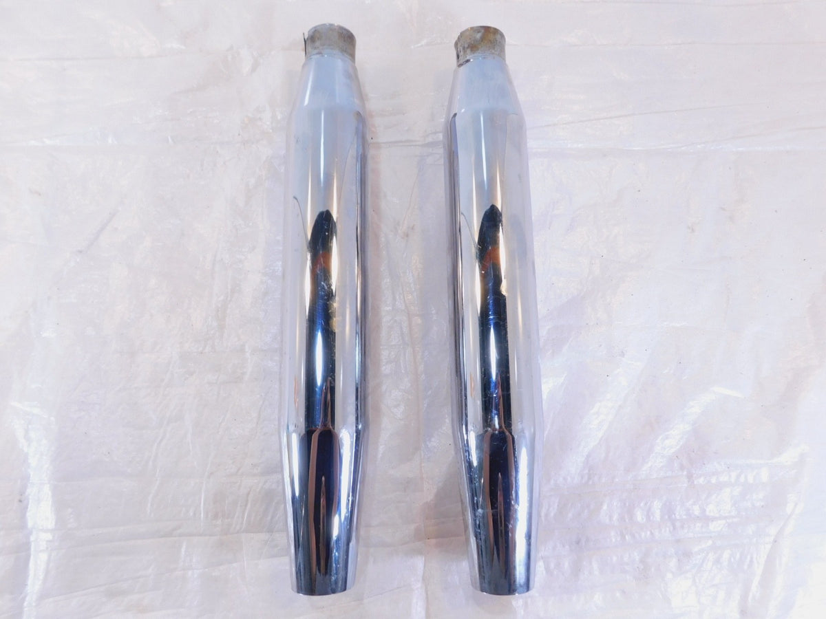 Harley Davidson Dyna Super Glide Low Rider Chrome Exhaust Header Pipe Mufflers - C3 Cycle