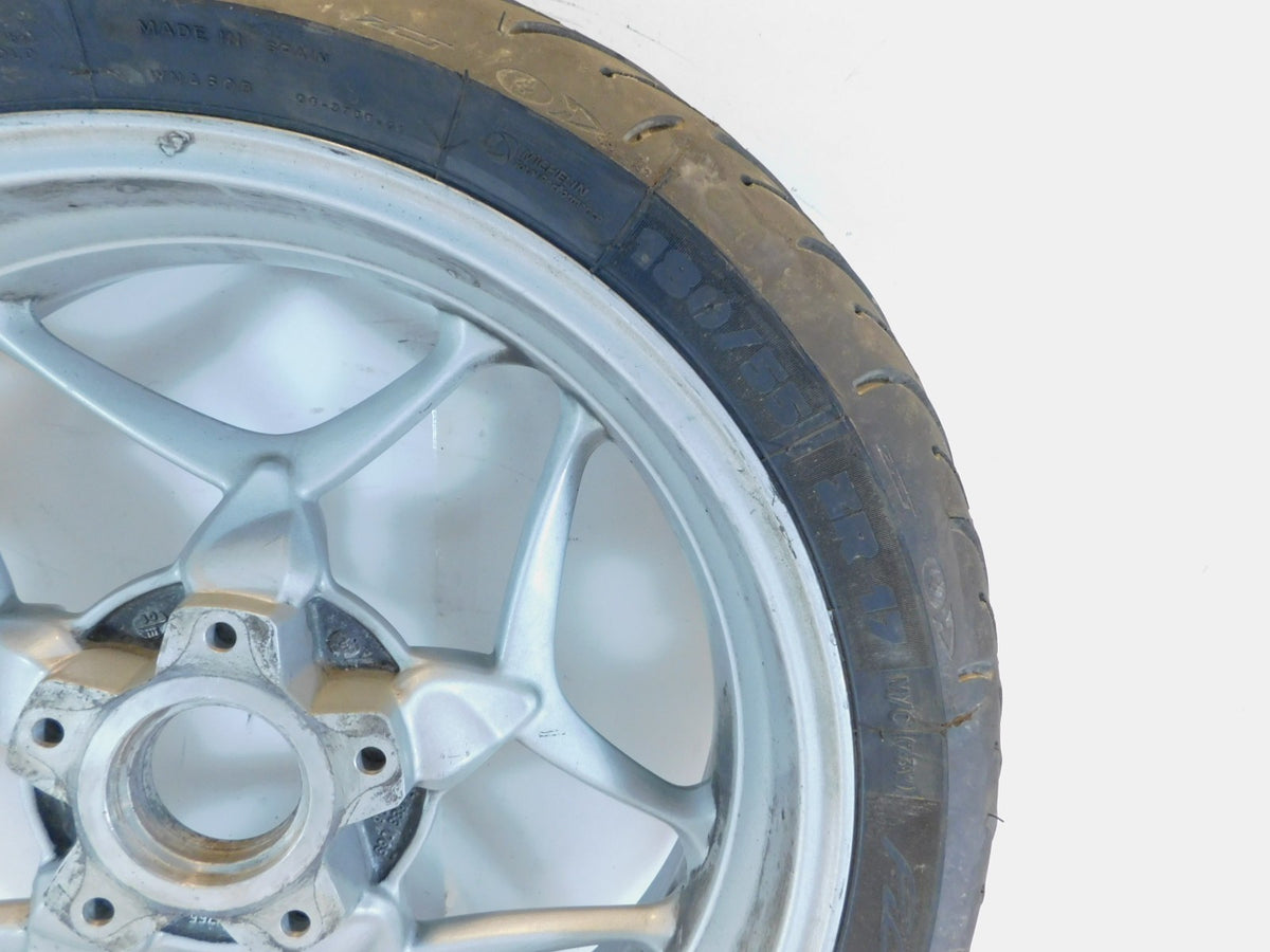 2005-2013 BMW R1200RT R1200ST R1200 RT ST R900RT Silver Back Rear Wheel w/ Tire - C3 Cycle