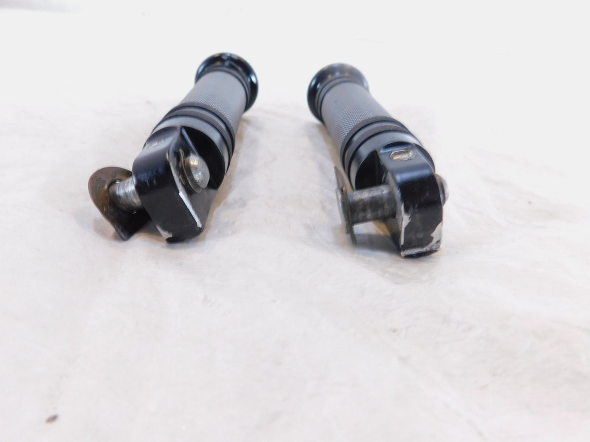 Harley Touring FXR Dyna Sportster & Softail Black Foot Peg Footpeg Footrests - C3 Cycle