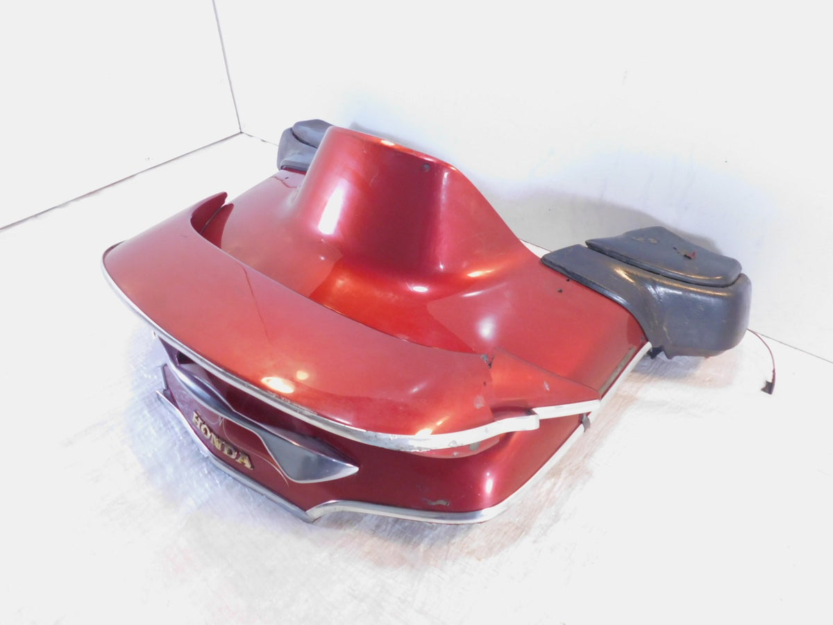 01-02 Honda Goldwing GL1800 Illusion Red Rear Storage Trunk Top Cover -For Parts
