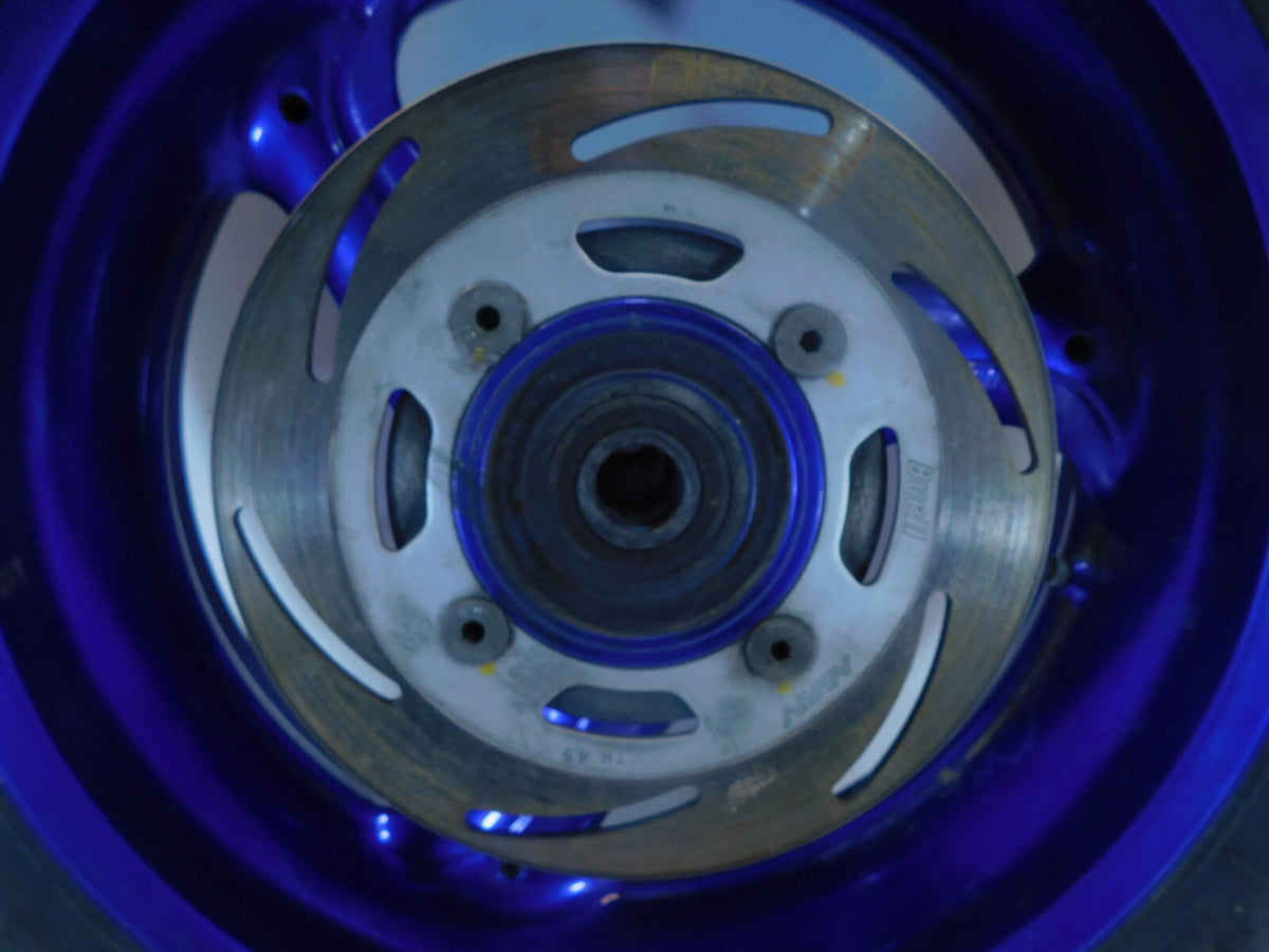 2001-2002 Buell M2 Cyclone S3 Thunderbolt & X1 Lightning Blue Rear Wheel Rim - C3 Cycle