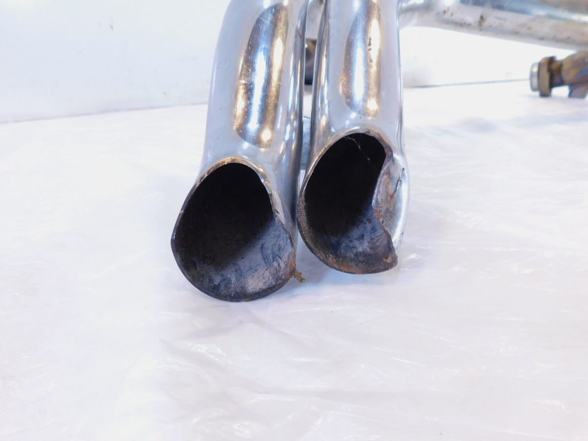 Harley Sportster XL 883 & 1200 Roadster Custom & Low Exhaust Header Dual Pipes - C3 Cycle