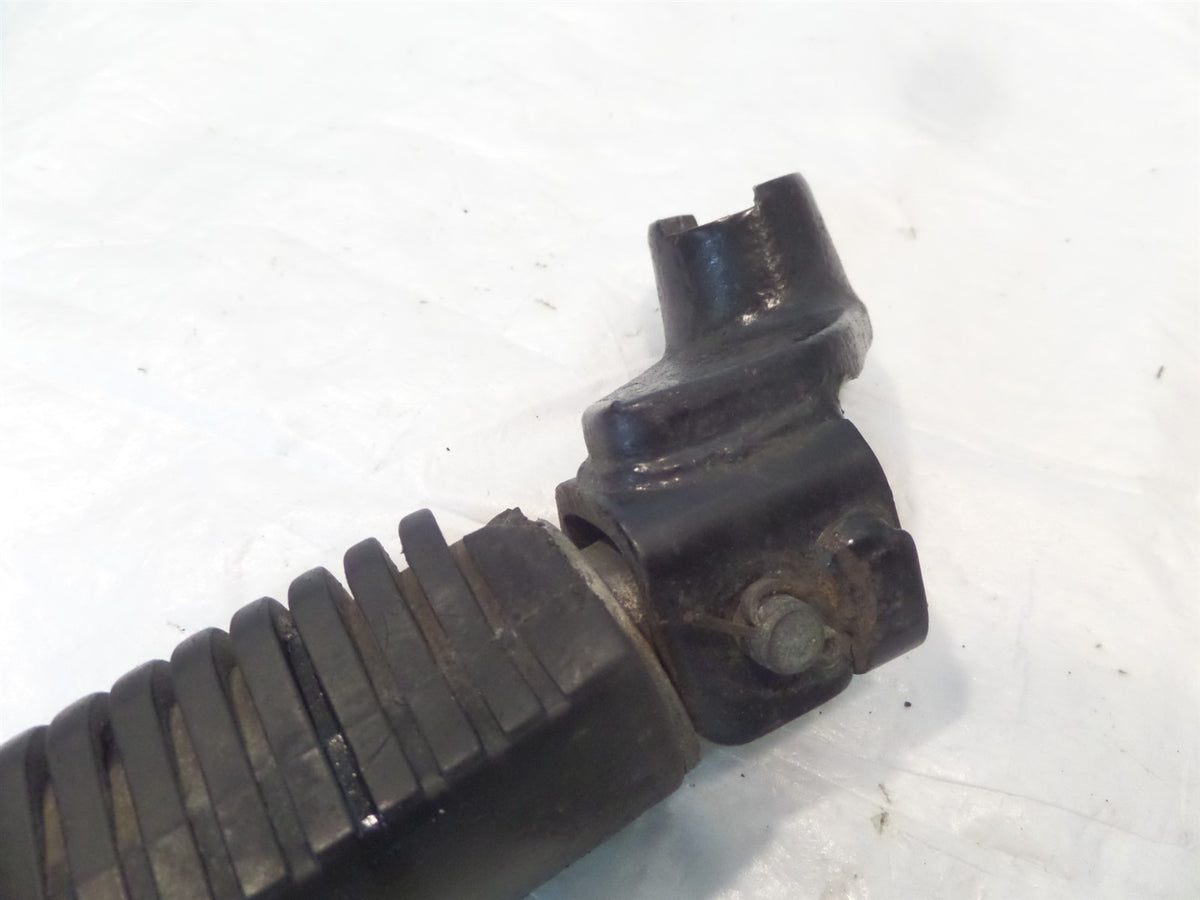Kawasaki KZ400 & KZ440 LTD Front Left Rider Footpeg Footrest & Mount Bracket - C3 Cycle