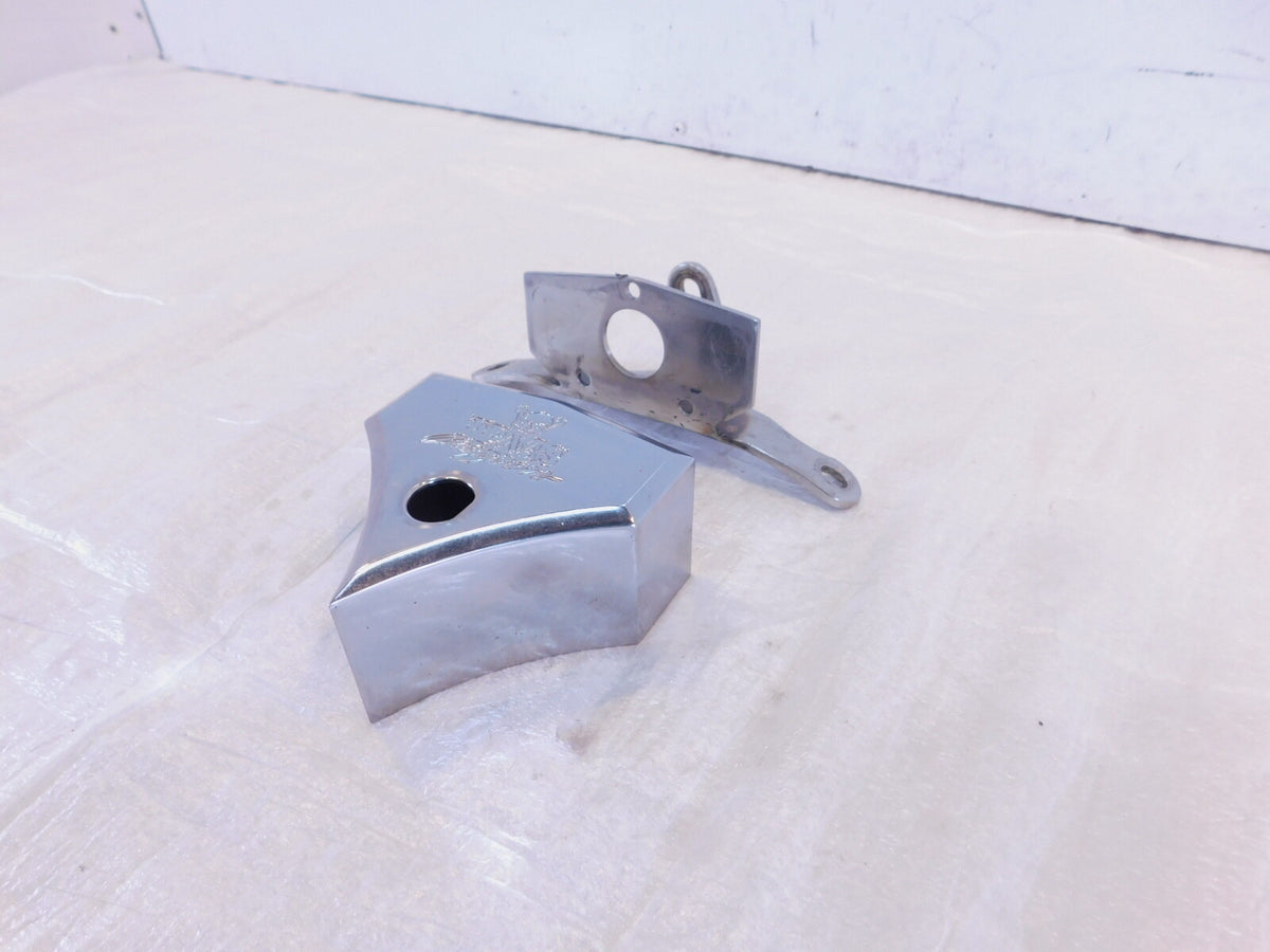 2002 American IronHorse Texas Chopper Classic Chrome Ignition Switch Cover - C3 Cycle