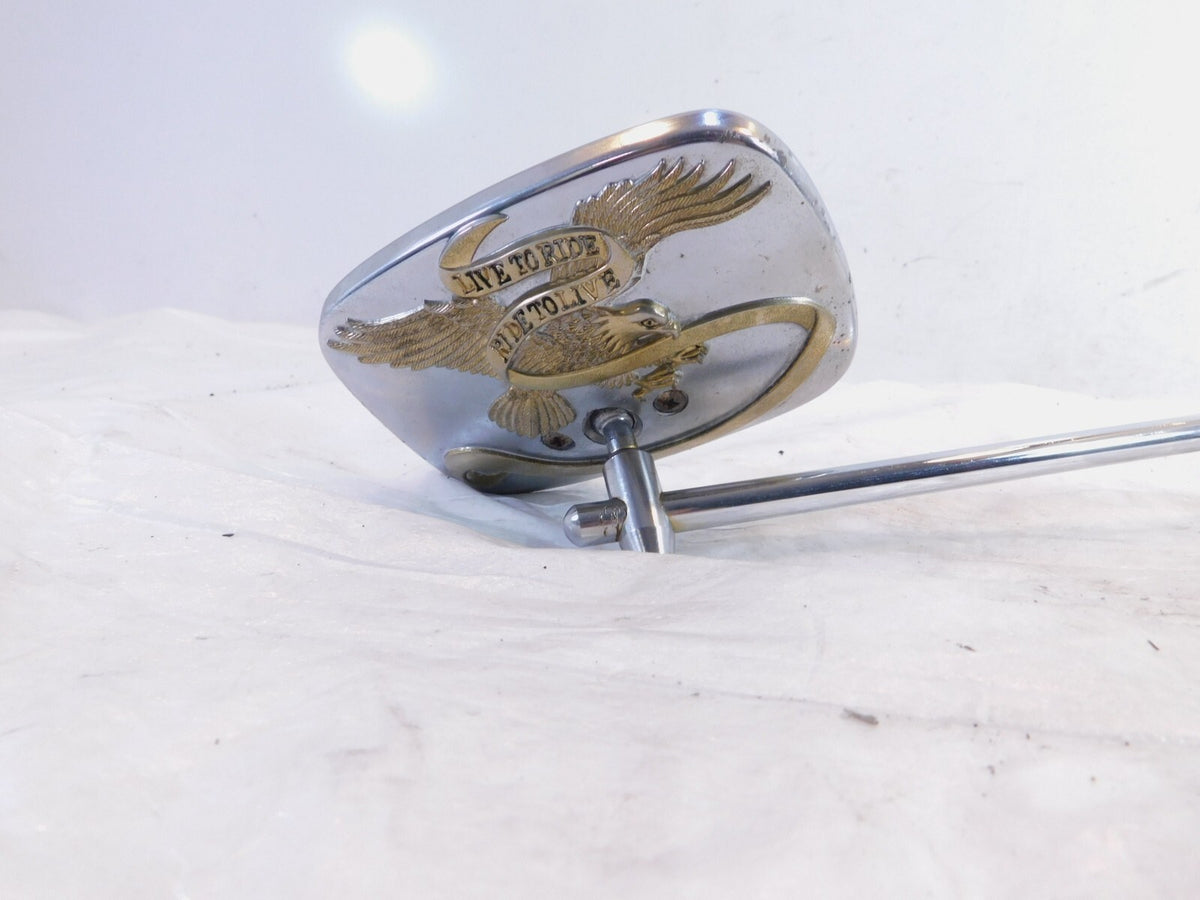Harley Dyna Sportster Softail FXR & Sportster Right LTR Chrome Rear View Mirror - C3 Cycle