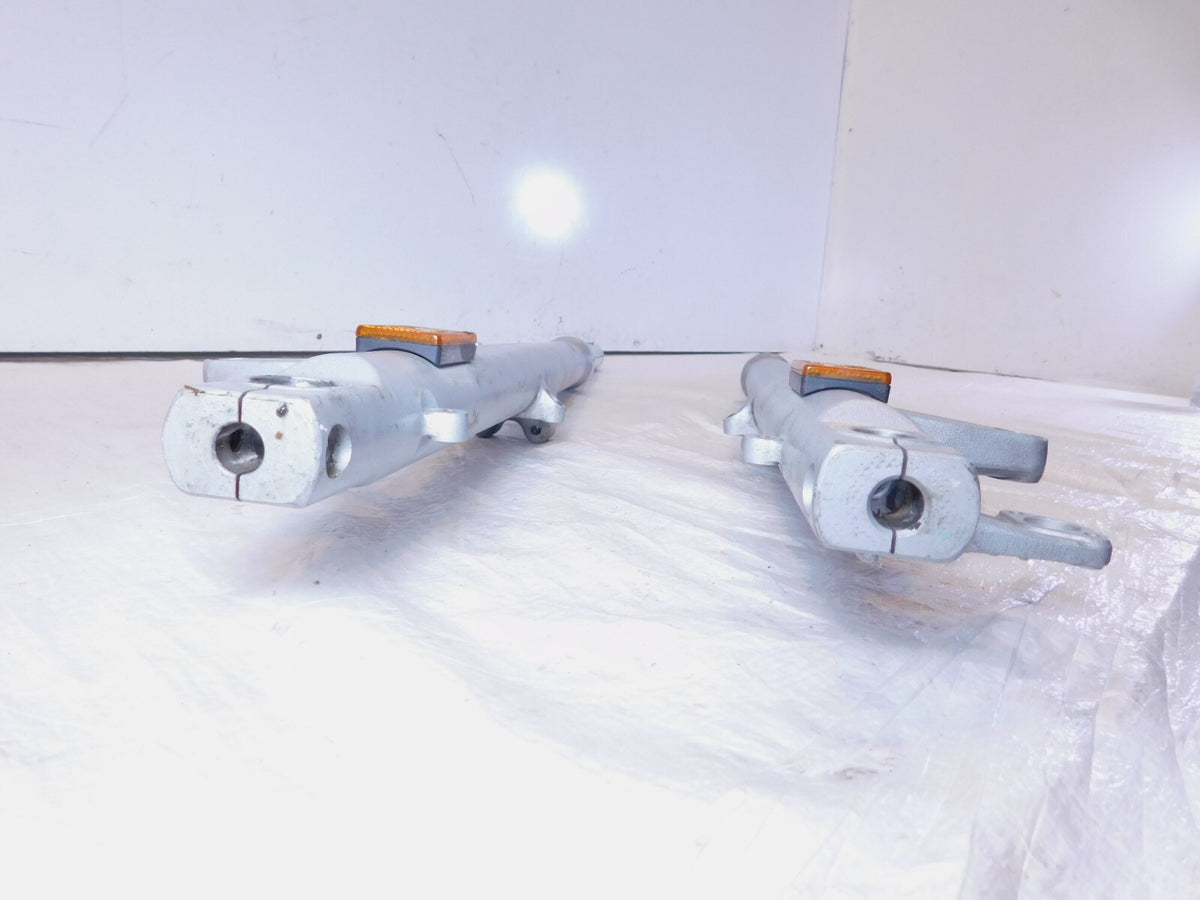 2000-2006 BMW R1150-R R1150R Silver Front Wheel Left/Right Fork Shock Leg Tubes - C3 Cycle