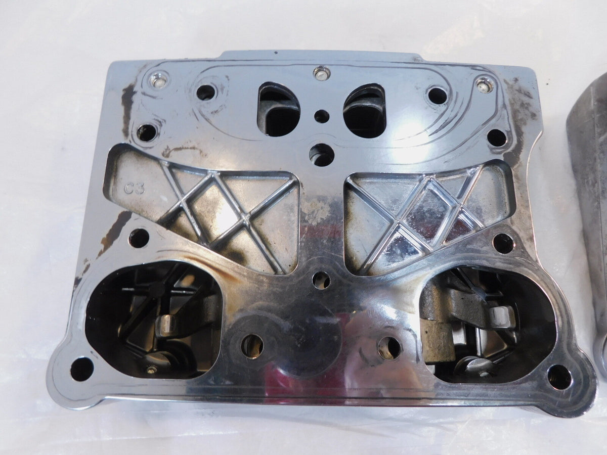 Harley Davidson Street Glide Dyna Softail Chrome Cylinder Head Top Rocker Boxes - C3 Cycle