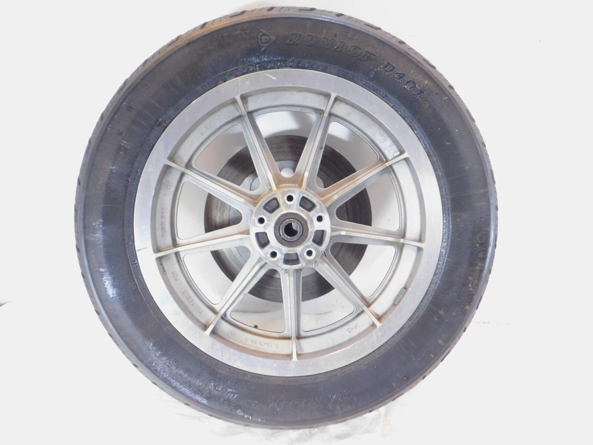 Harley Davidson Dyna Softail & Sportster 883 Cast Rear Wheel Rim & Tire - BENT - C3 Cycle