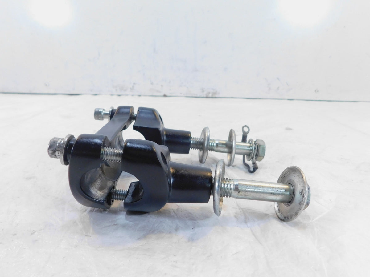 Harley Davidson Sportster 883 Black 100th Anniversary Handlebar Bar Riser Clamps - C3 Cycle