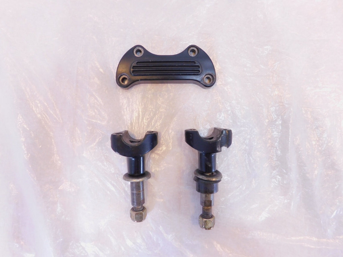 Harley Davidson Sportster 883 & 1200 & Dyna Chrome Handlebar Bar Riser Clamps
