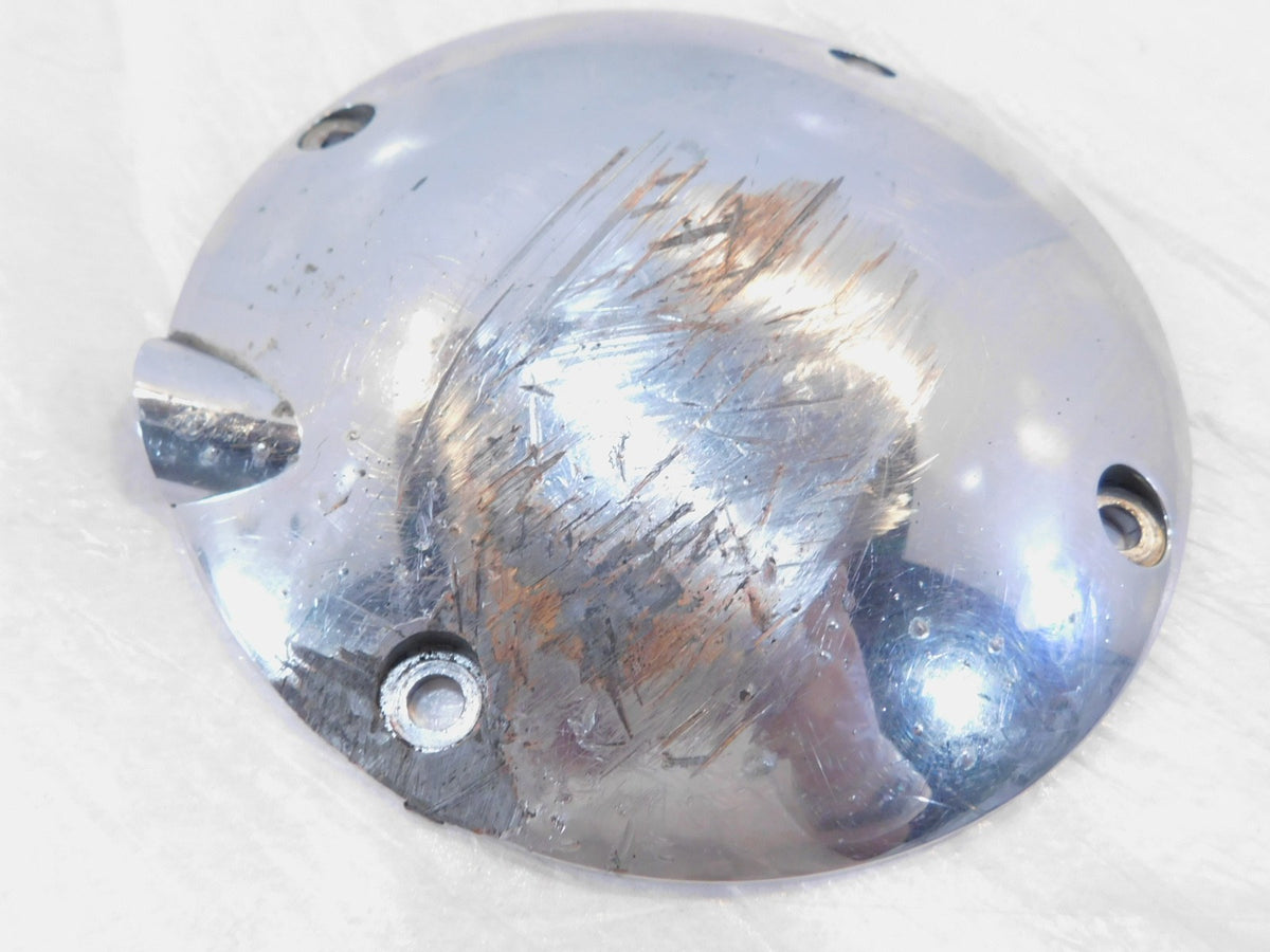 Harley Davidson Sportster 883 1200 Polished Left Engine Motor Clutch Derby Cover - C3 Cycle