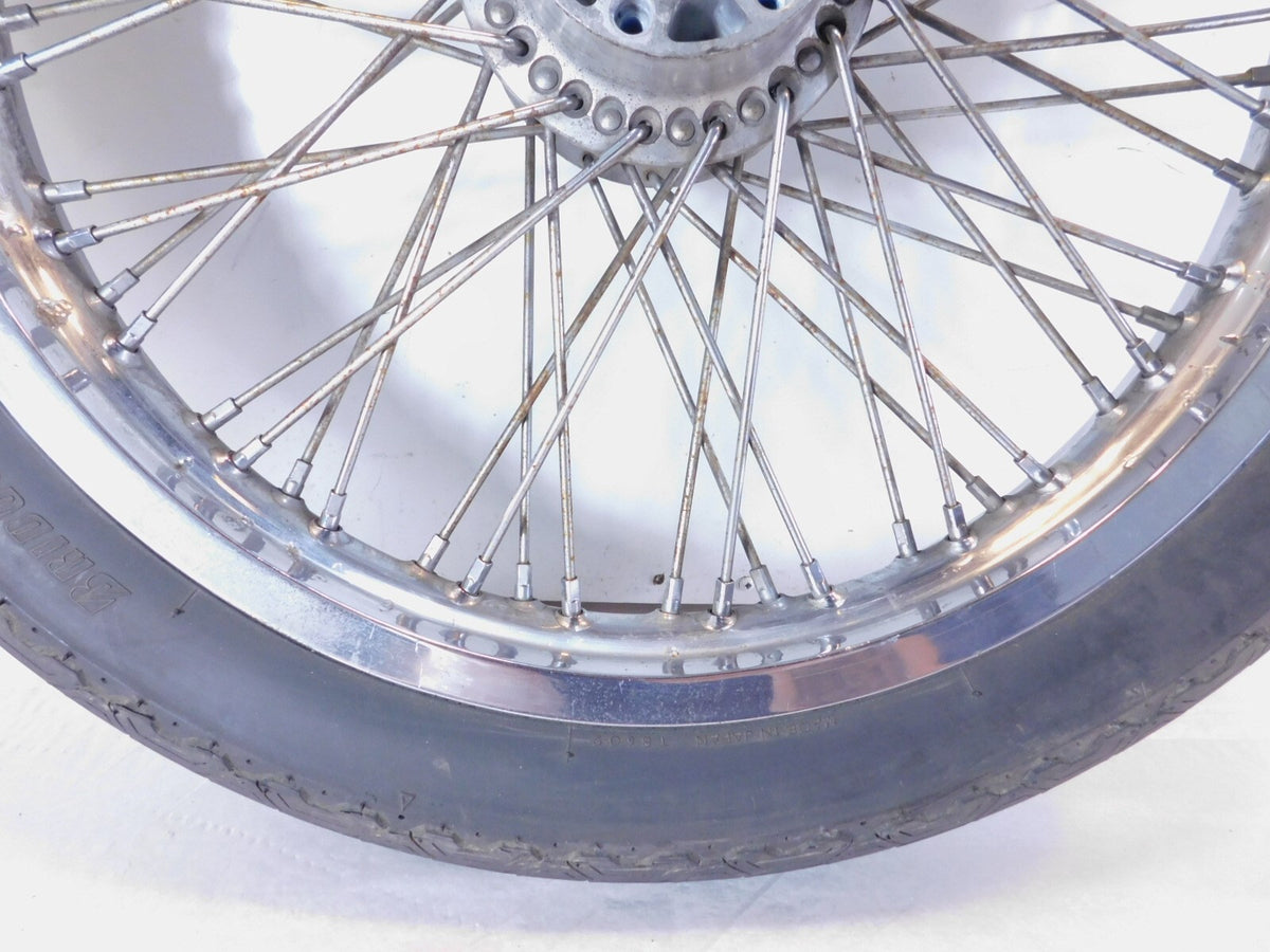 Suzuki Intruder 1400 VS1400 VS1400GLP 19" Spoked Front Wheel Rim Hub & Tire - C3 Cycle