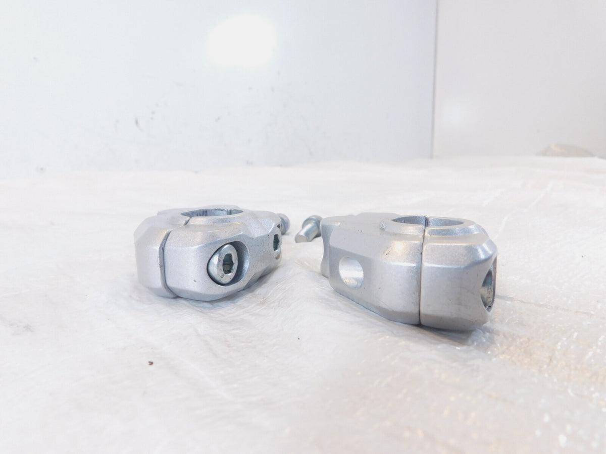 2006-2013 BMW F800ST Silver Bar Back Handlebar Riser Mount Bracket Clamps - C3 Cycle