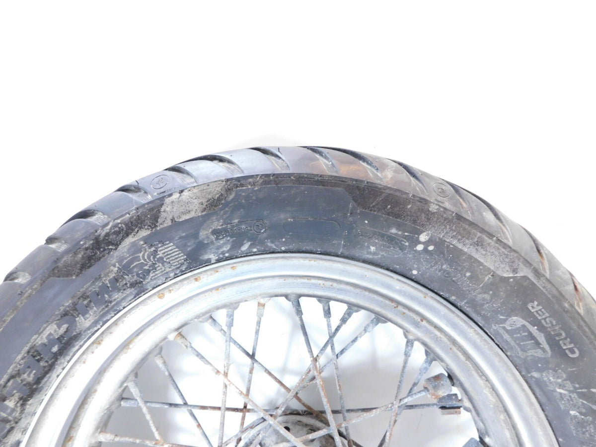 Harley Dyna Softail Sportster 883 1200 Chrome Laced Rear Wheel Rim & Tire -Rust - C3 Cycle