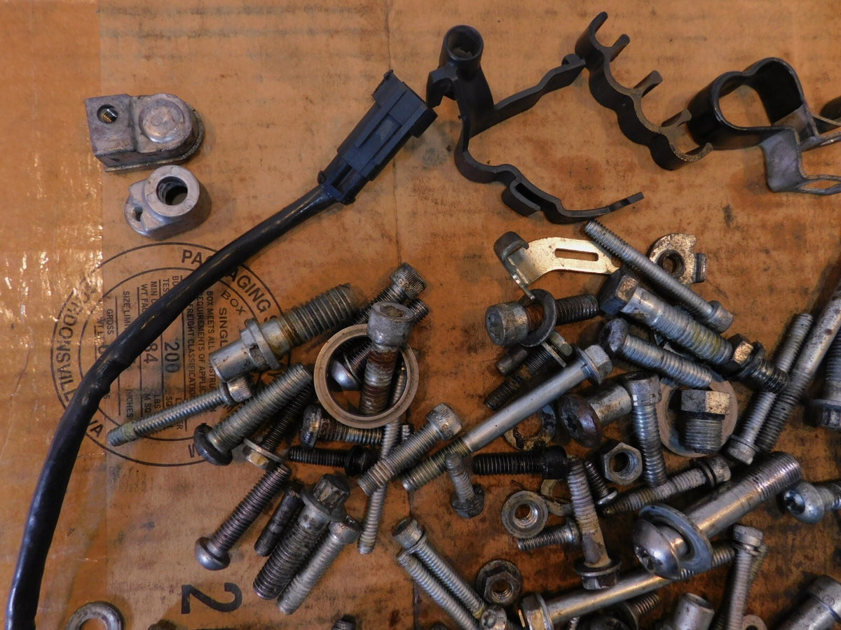 2007 07 Harley Davidson Sportster XL1200N Nuts Bolts & Brackets Parts Box Lot - C3 Cycle