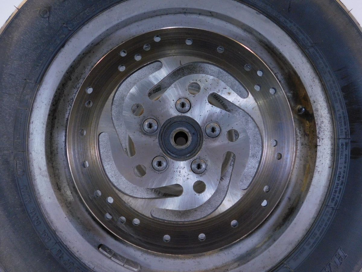 Harley Davidson Sportster 883 1200 & Softail Fat Boy Solid Silver Rear Wheel Rim - C3 Cycle