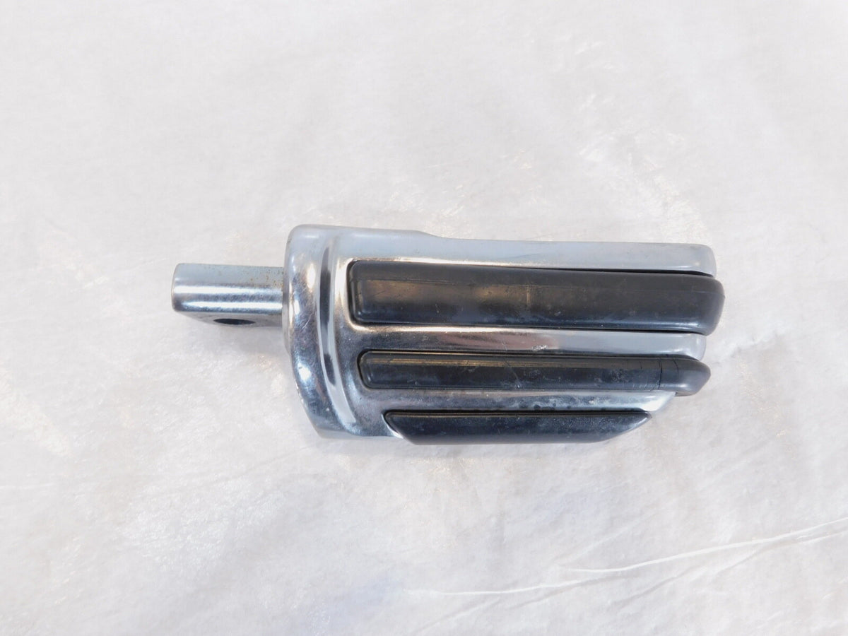 Harley Touring Dyna Sportster & Softail Chrome & Rubber Right Footpeg Footrest - C3 Cycle
