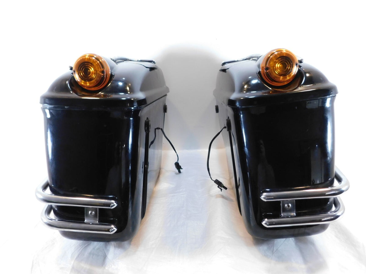 2002-2006 Victory V92 Deluxe & Touring Cruiser Black Saddlebag Side Luggage Bags - C3 Cycle