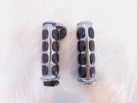 Harley Davidson Touring Dyna Sportster Softail Chrome Pair Handlebar Hand Grips - C3 Cycle