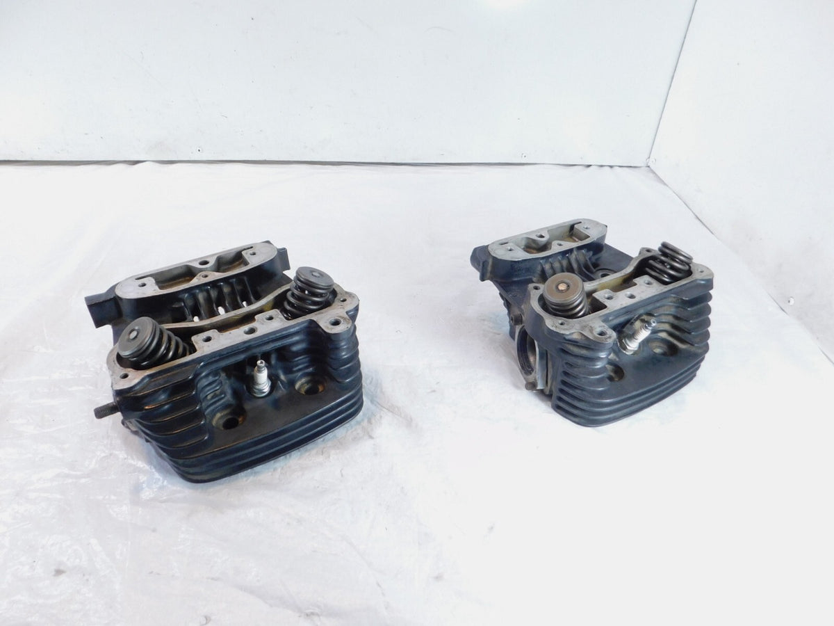 1988-1989 Harley Davidson Sportster 1200 Black Cylinder Heads Valves & Springs - C3 Cycle