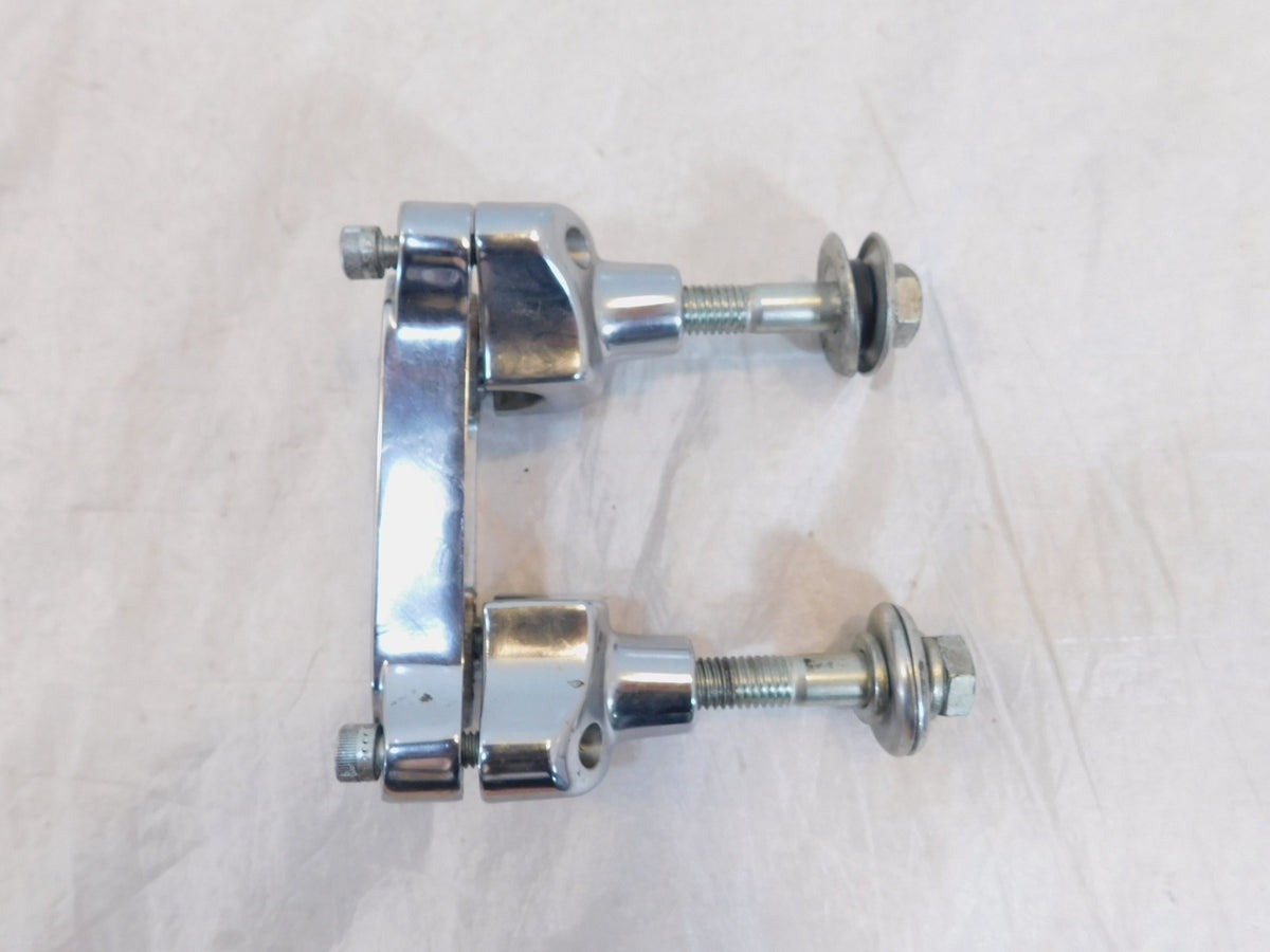 2000-06 Harley Davidson Softail Heritage Classic Handlebar Riser Clamp Brackets - C3 Cycle