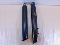 Harley Davidson Electra Road Street Glide Black Left Right Exhaust Pipe Mufflers