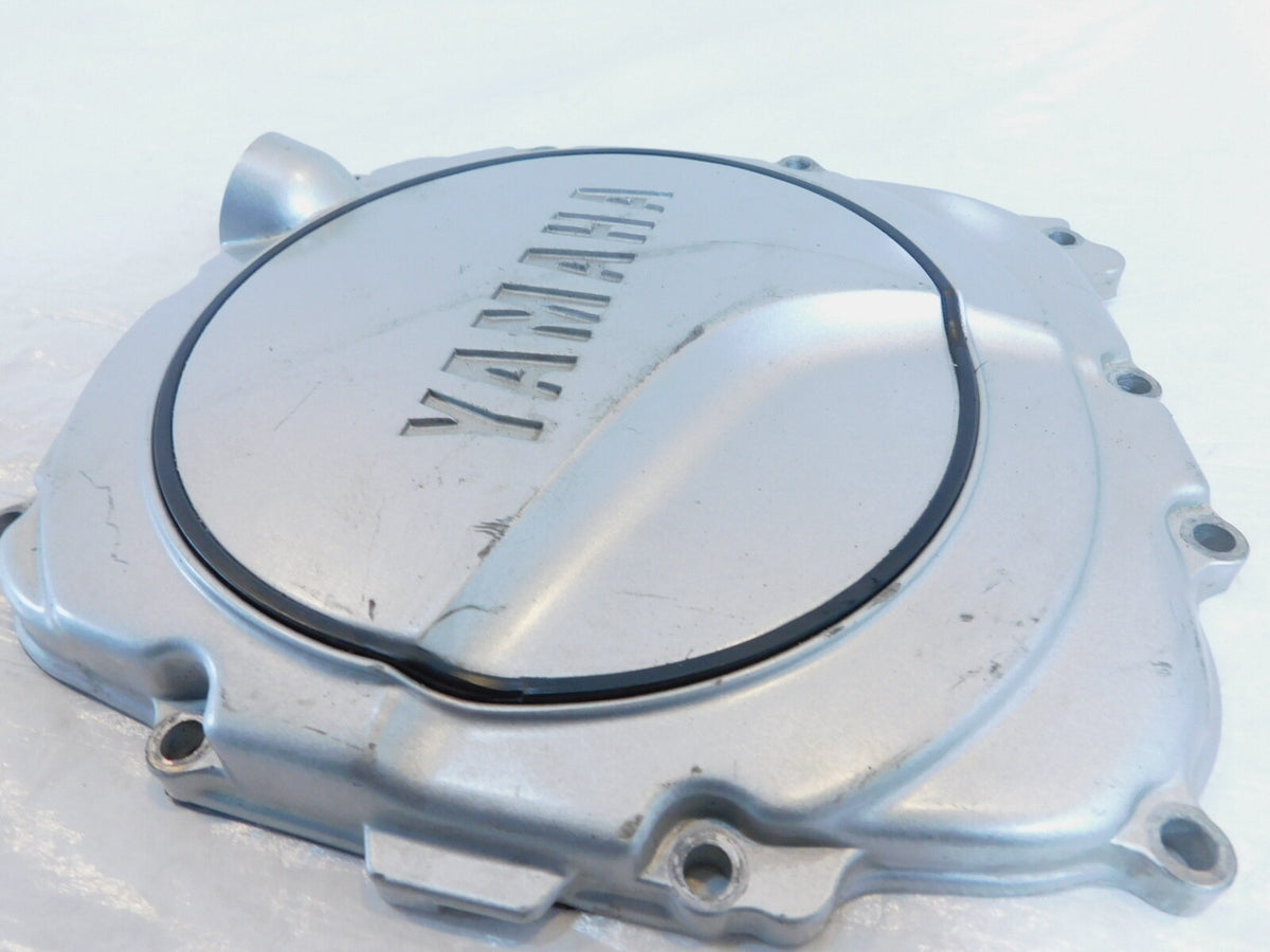 1989-1995 Yamaha FZR1000 Silver Right Engine Motor Side Clutch Crankcase Cover - C3 Cycle