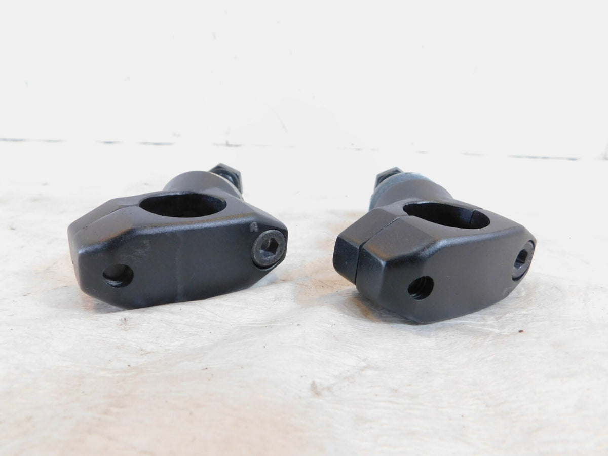 2010-2017 Victory Cross Country Black Handlebar Handle Bar Riser Mount Clamps - C3 Cycle