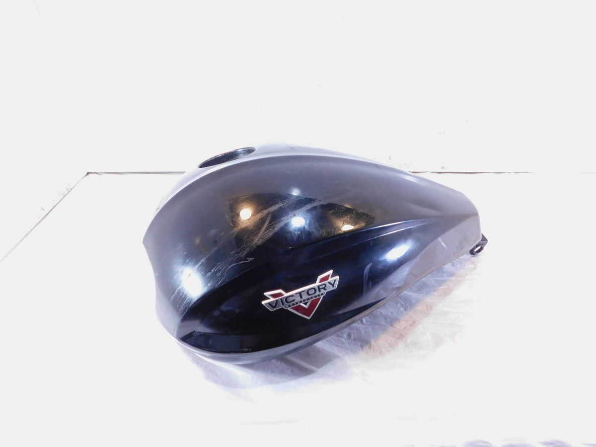 2010-2017 Victory Cross Country Black Fuel Gas Petrol Tank - Dented - C3 Cycle