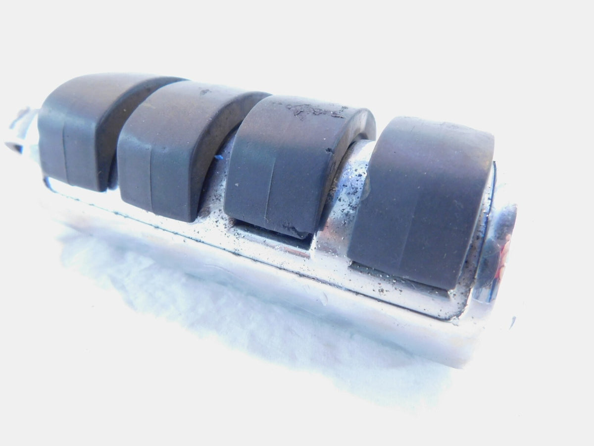 Harley Touring FXR Dyna Sportster & Softail Black Chrome Peg Footpeg Footrests - C3 Cycle