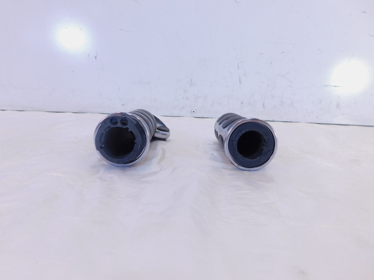 Harley Davidson Dyna Sportster & Softail Chrome Pair ISO Hand Handlebar Grips - C3 Cycle