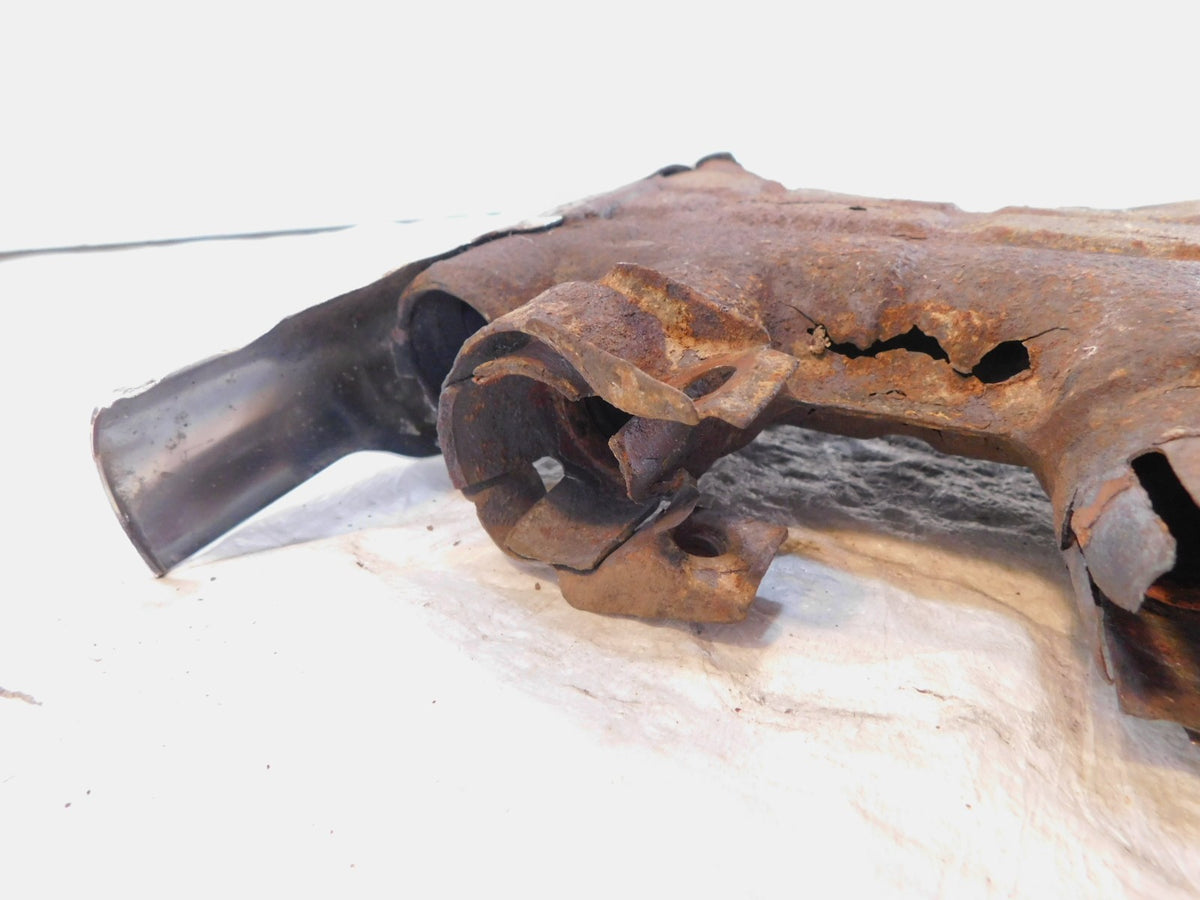 82-83 Yamaha XJ750 Maxim 750 Exhaust Muffler System Mid Pipe Chamber Manifold - C3 Cycle