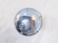 Harley Davidson Twin Cam Dyna & Softail Left Engine Chrome Derby Clutch Cover - C3 Cycle