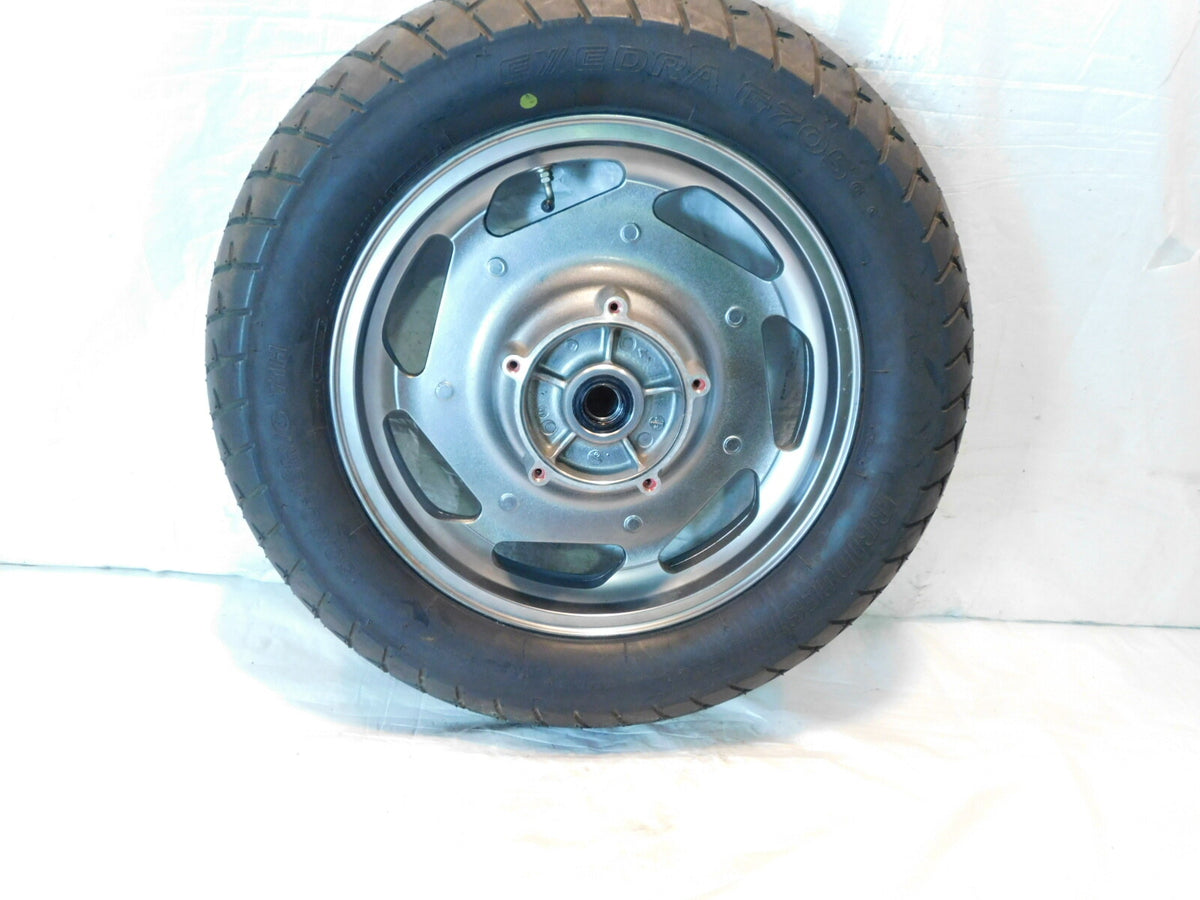 Kawasaki Vulcan VN1600 Nomad 1600 Classic OEM Silver Front Cast Wheel Rim & Tire - C3 Cycle