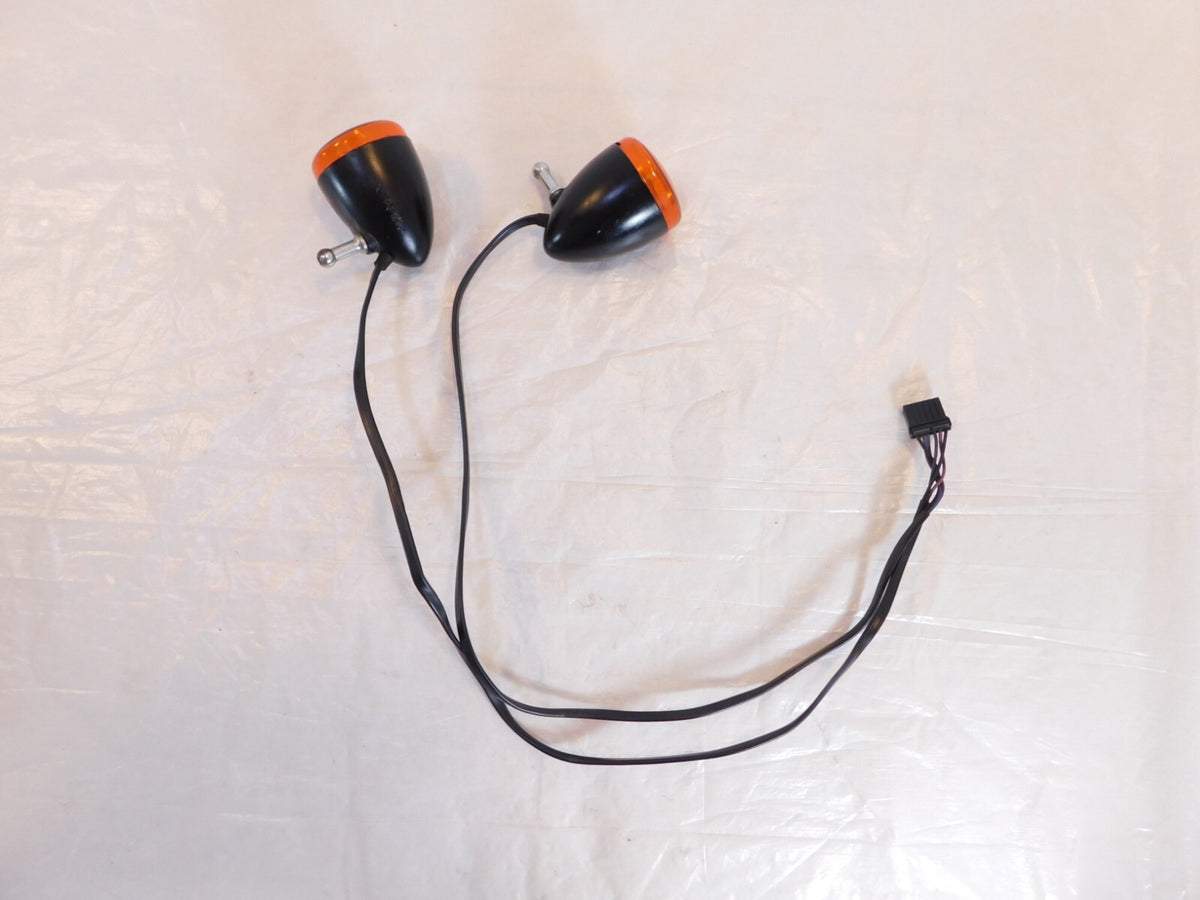 Harley Davidson V-Rod VRod VRSC & Sportster XR1200 Black Turn Signal Indicators - C3 Cycle