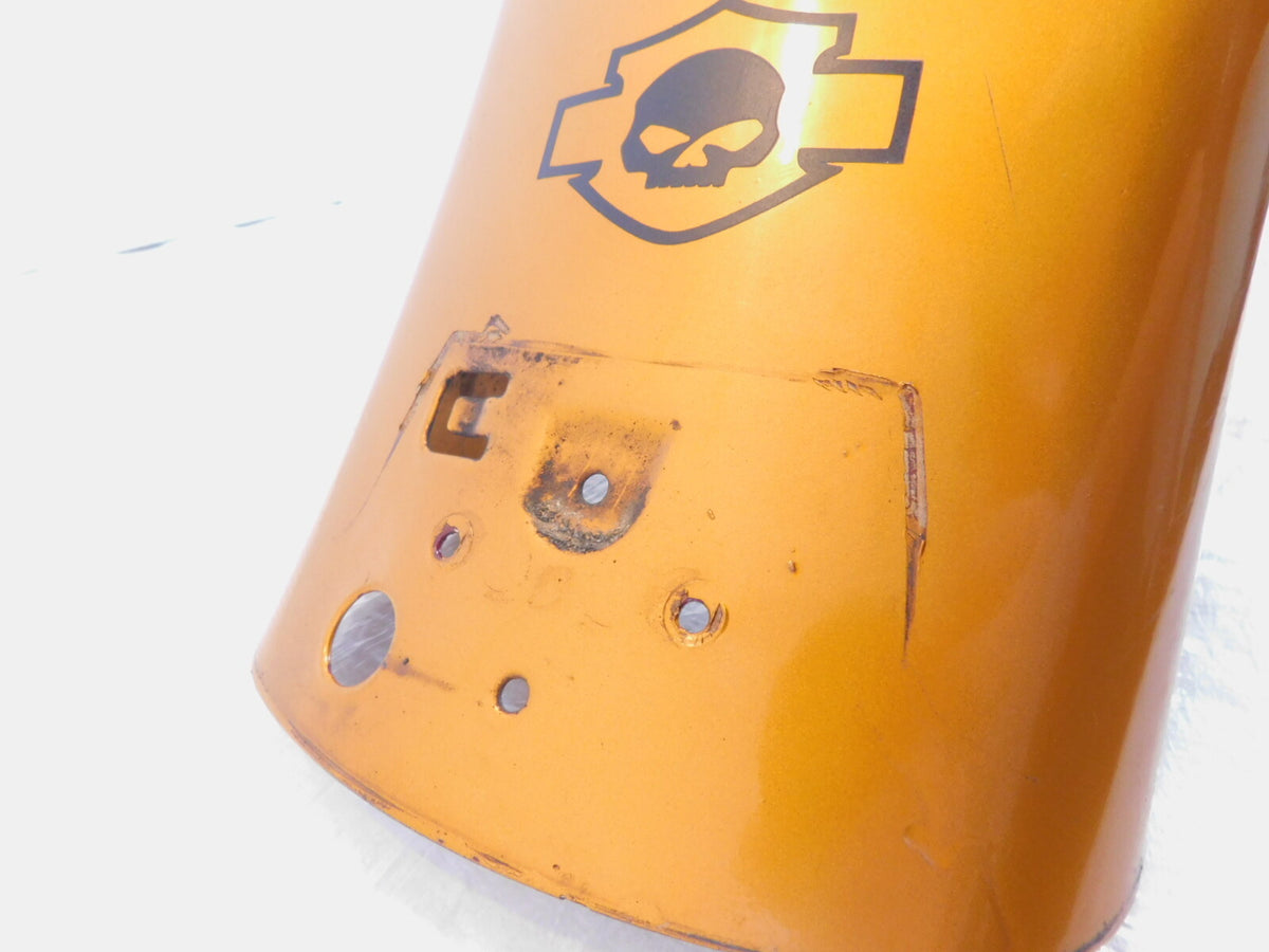 2007 Harley Softail Heritage Classic Orange Rear Wheel Cover Fender -Dented - C3 Cycle