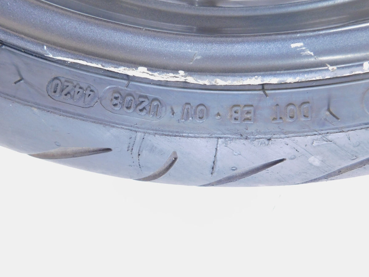 BMW K1200R K1200S & K1300GT K1300R K1300S Gray Front Wheel Rim & Tire - Bent - C3 Cycle