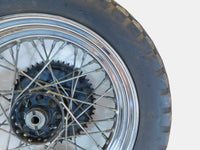 1970-1977 Harley Davidson XLH Ironhead Sportster 900 1000 Laced Rear Wheel -BENT - C3 Cycle