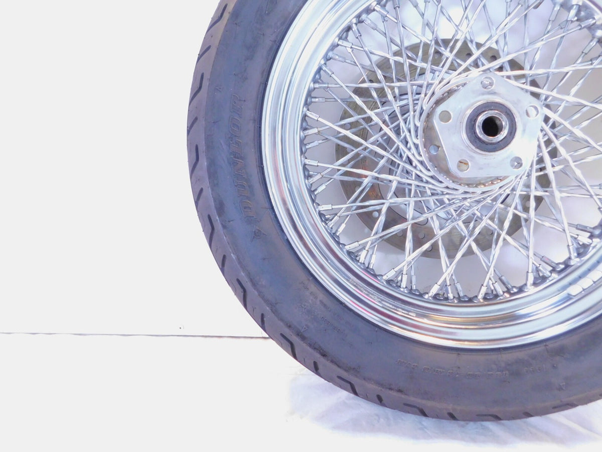 Harley Davidson Softail Sportster 883 & 1200 & FXR Laced Rear Wheel Rim w/ Tire - C3 Cycle