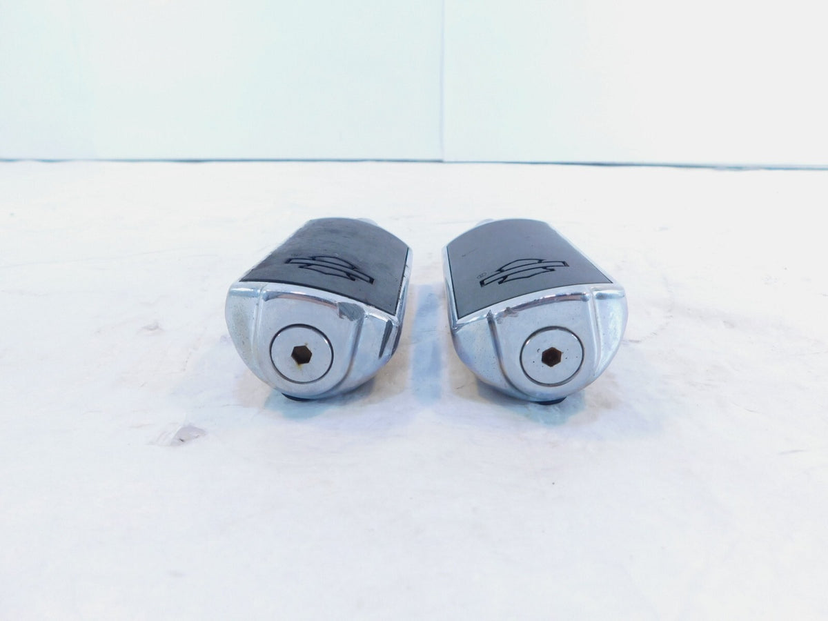 Harley Touring FXR Dyna Sportster & Softail Black & Chrome Footpegs Footrests