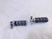 Harley Touring Dyna Sportster & Softail ISO Chrome & Rubber Footpeg Footrests - C3 Cycle