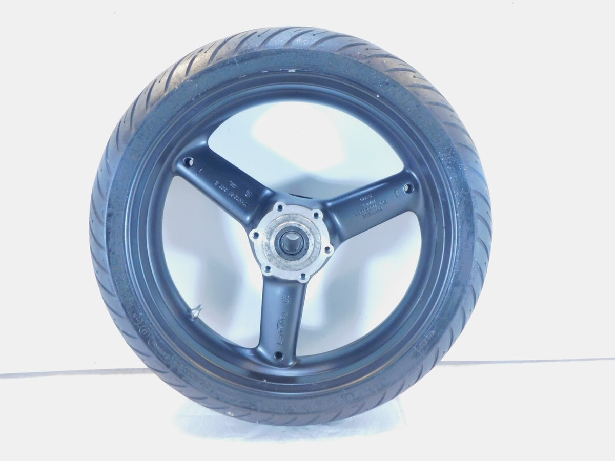 Triumph Daytona 595 955 955i Speed Triple Sprint ST Black Front Wheel Rim & Tire - C3 Cycle